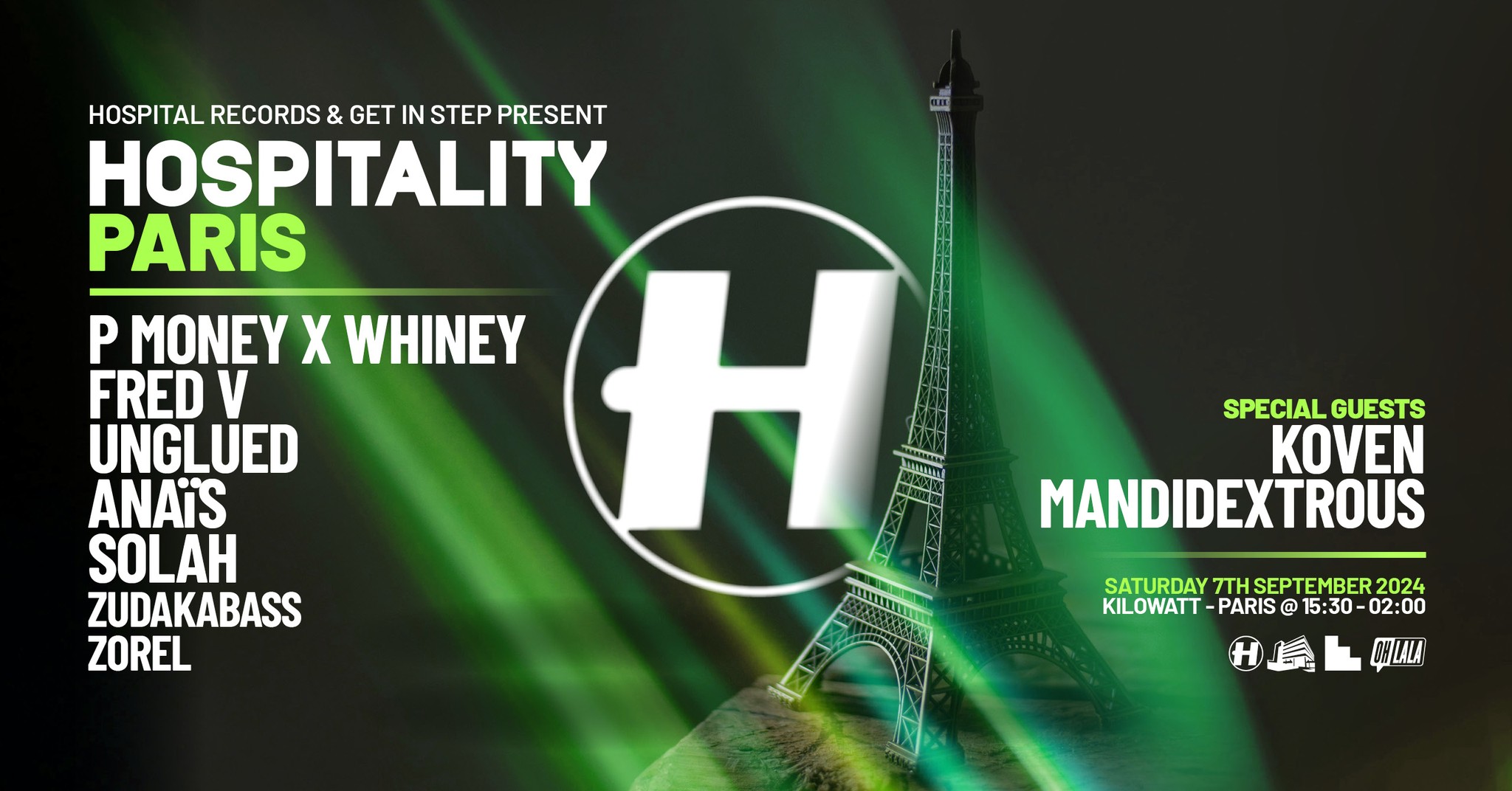 GET IN STEP & HOSPITAL RECORDS PRESENT: HOSPITALITY PARIS